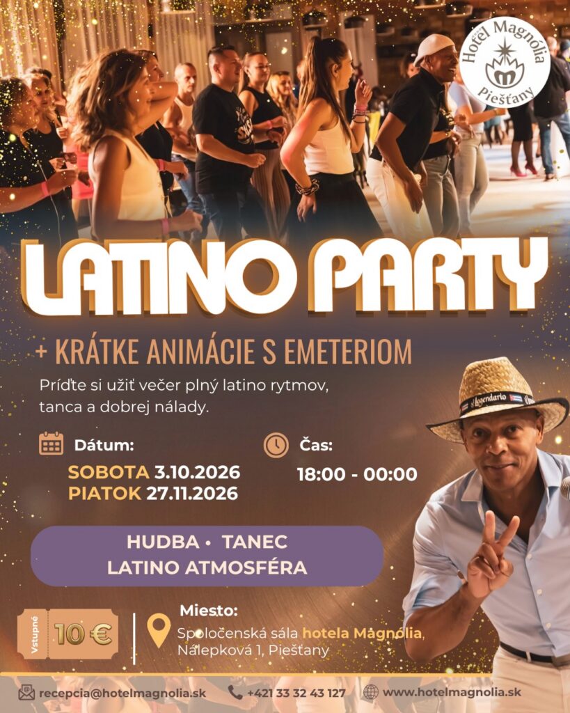 Latino party Magnólia Piešťany Latino party Magnólia Piešťany